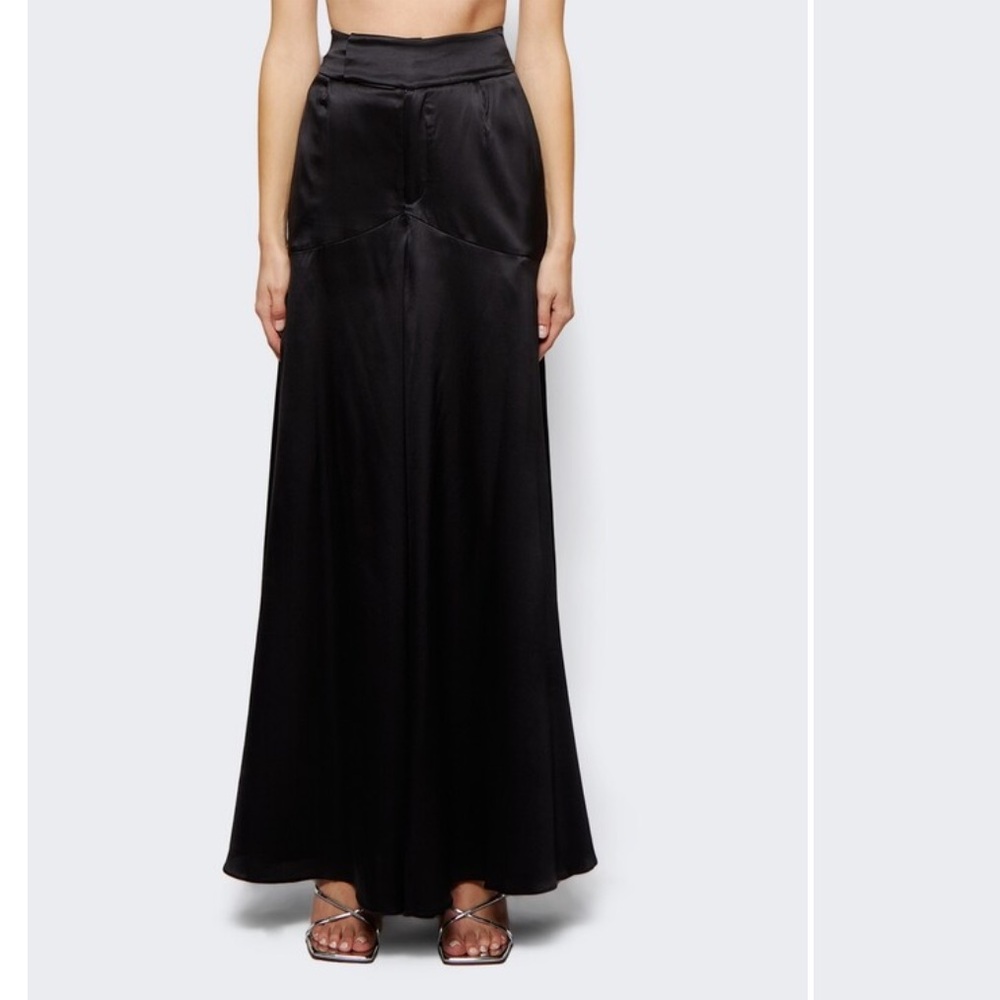 Lisa Von Tang Flow Stretch Silk Palazzo Pants